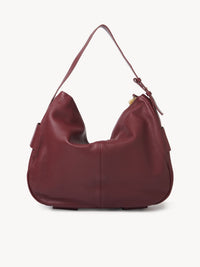 Sac hobo en vachette velours et cuir - Dark Velvet