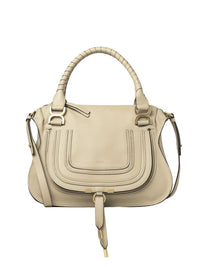 Sac double porté Marcie en cuir - Root Beige