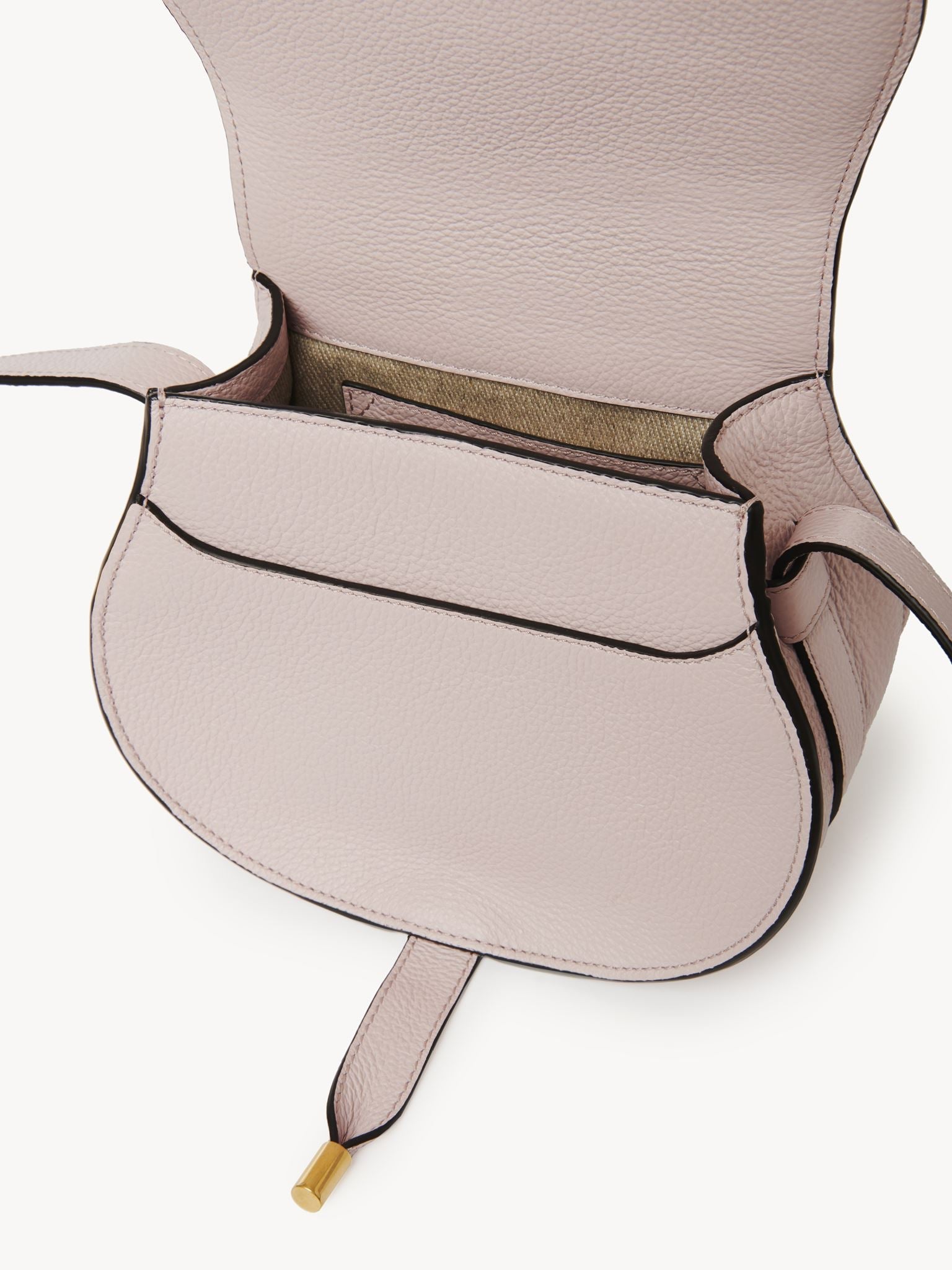 Petit sac porté épaule Marcie en cuir - Misty Lavender