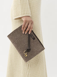 Pochette Alphabet - Deep Beige