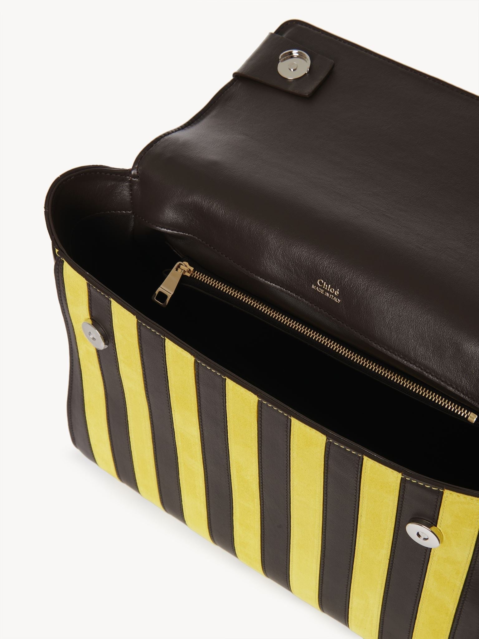 Sac à main Nacha en cuir - Yellow & Brown
