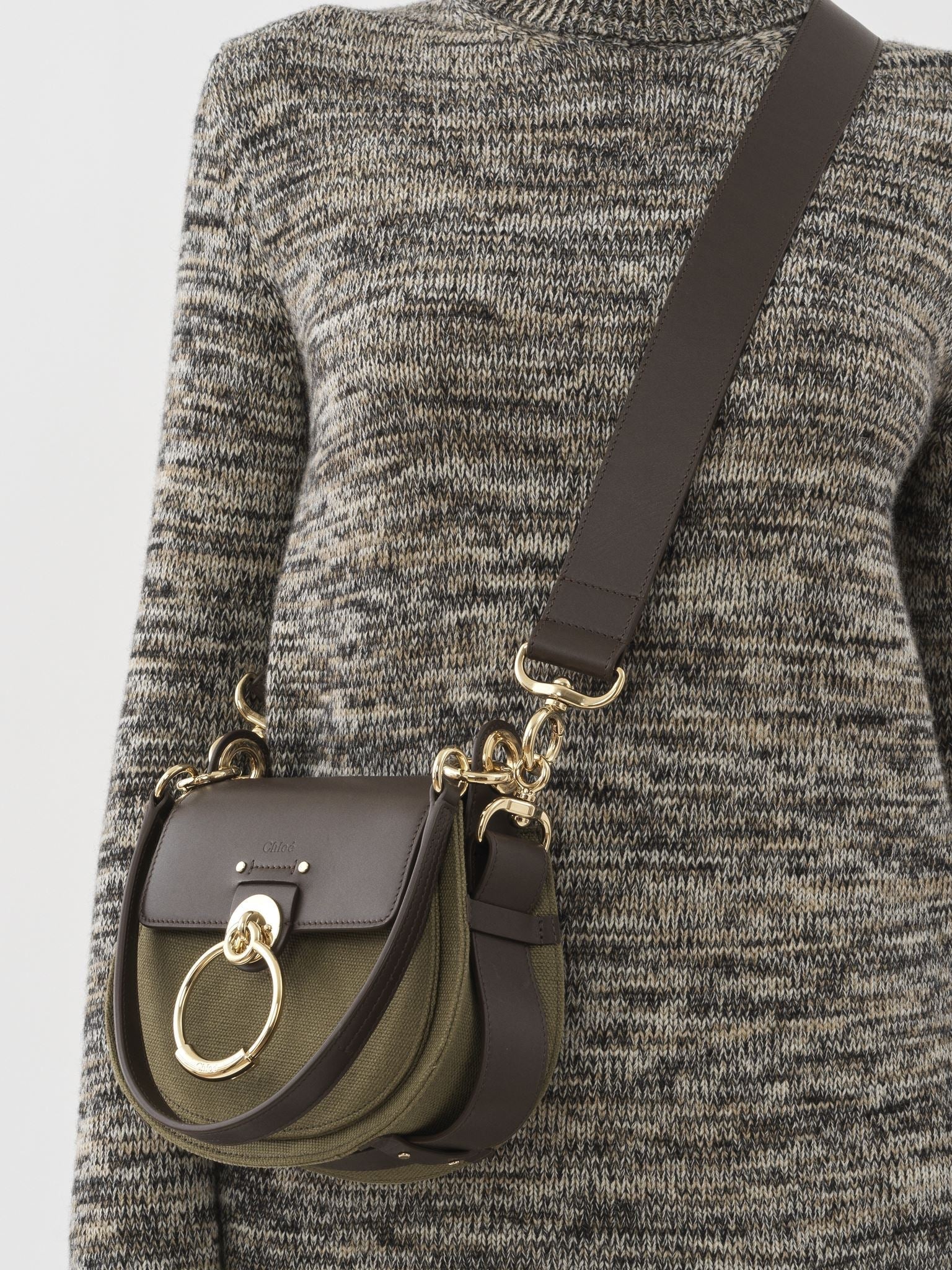 Petit sac Tess à bandoulière en cuir - Warm Green