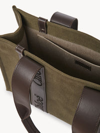 Sac cabas Woody en lin - Warm Green