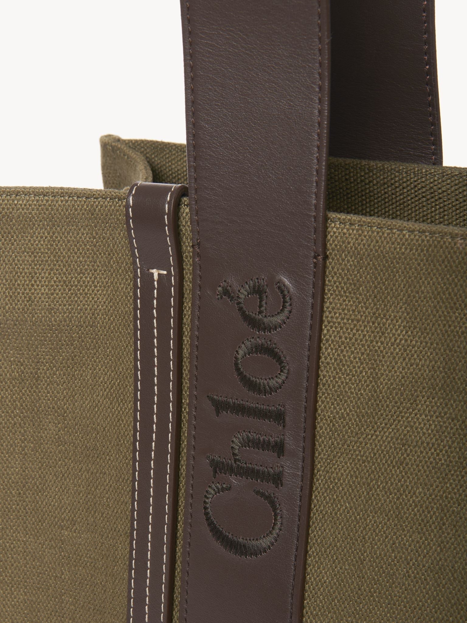 Sac cabas Woody en lin - Warm Green