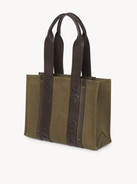 Sac cabas Woody en lin - Warm Green