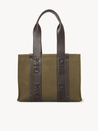 Sac cabas Woody en lin - Warm Green