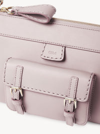 Sac porté épaule Edith en cuir - Misty Lavender