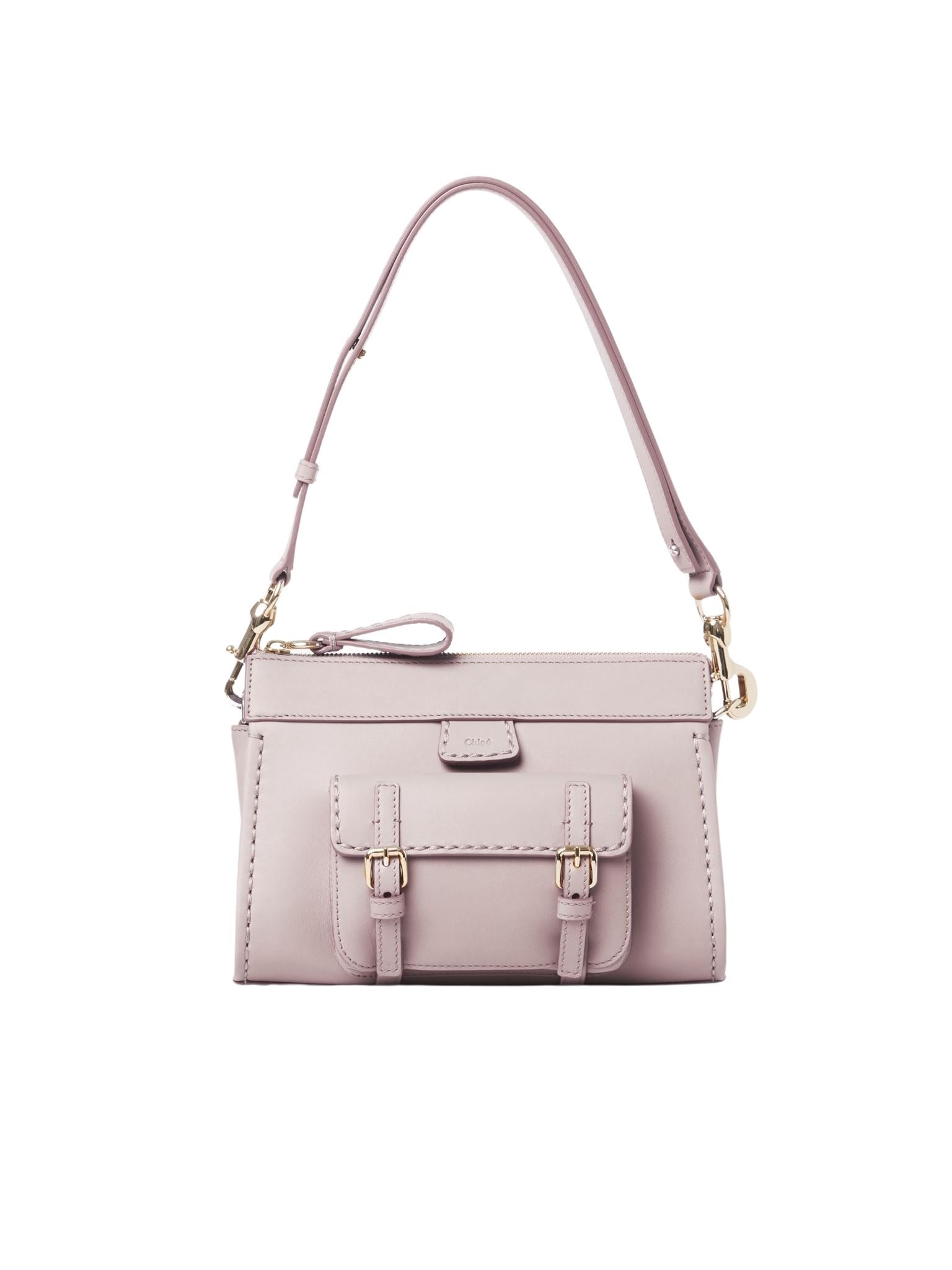 Sac porté épaule Edith en cuir - Misty Lavender