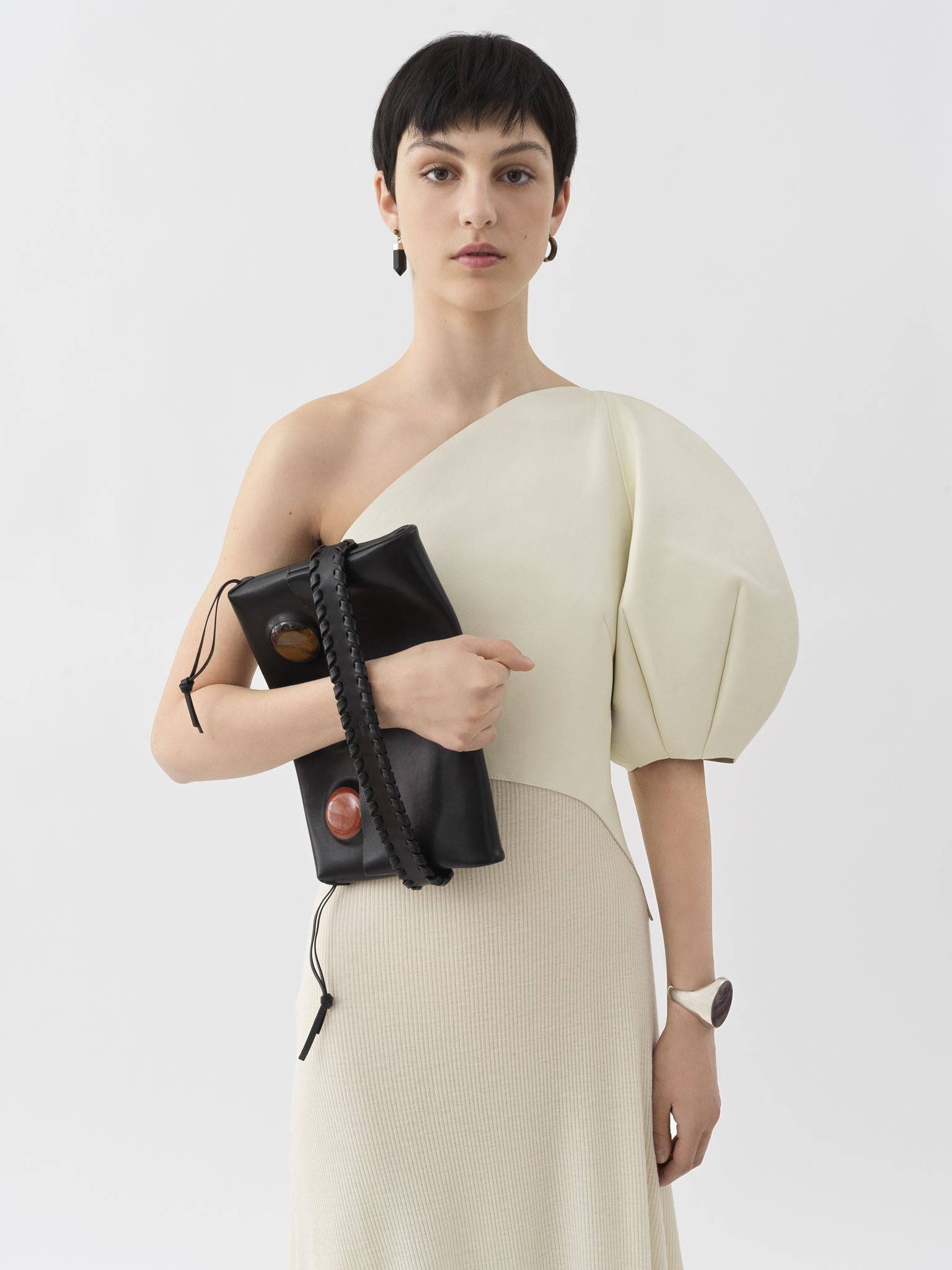 Pochette Mony en cuir - Black