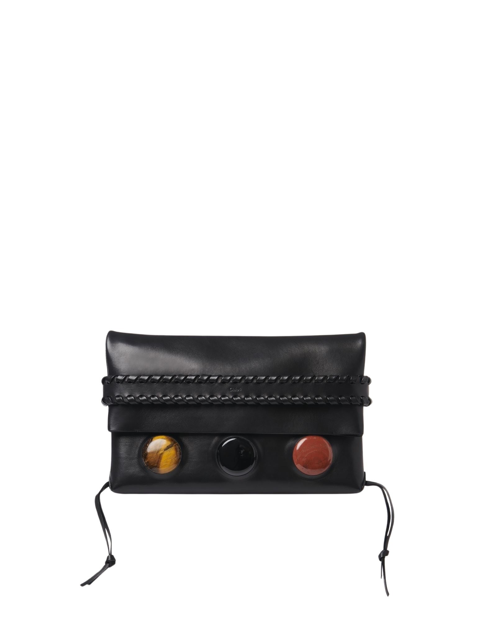 Pochette Mony en cuir - Black