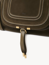 Sac double porté Marcie en cuir - Deep Olive