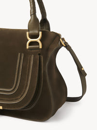 Sac double porté Marcie en cuir - Deep Olive