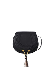 Petit sac à bandoulière Marcie en cuir - Black