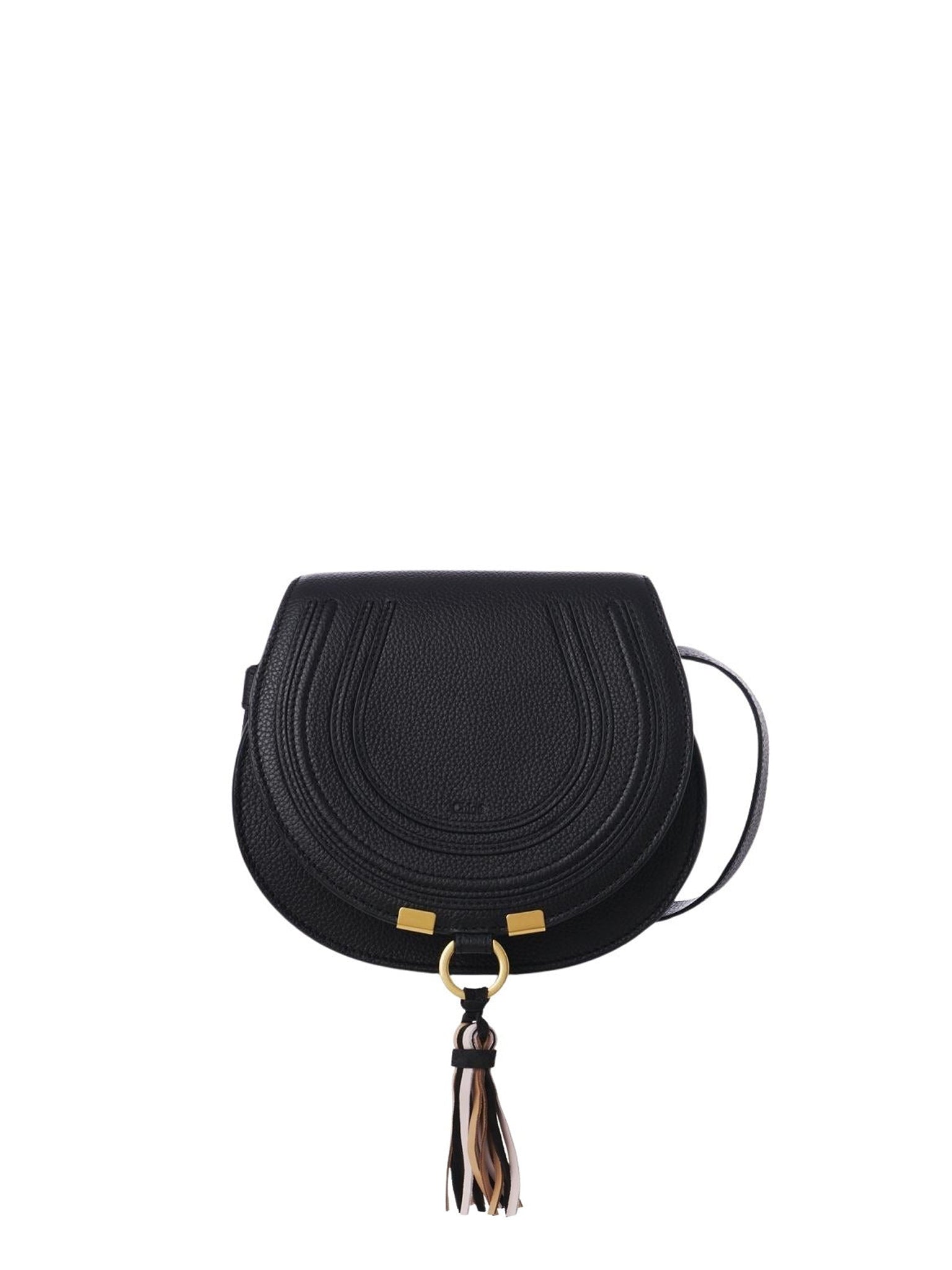 Petit sac à bandoulière Marcie en cuir - Black