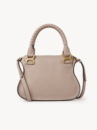 Petit sac double porté Marcie en cuir - Nomad Beige