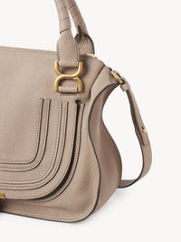 Sac double porté Marcie en cuir - Nomad Beige