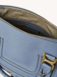 Sac double porté Marcie en cuir - Shady Cobalt
