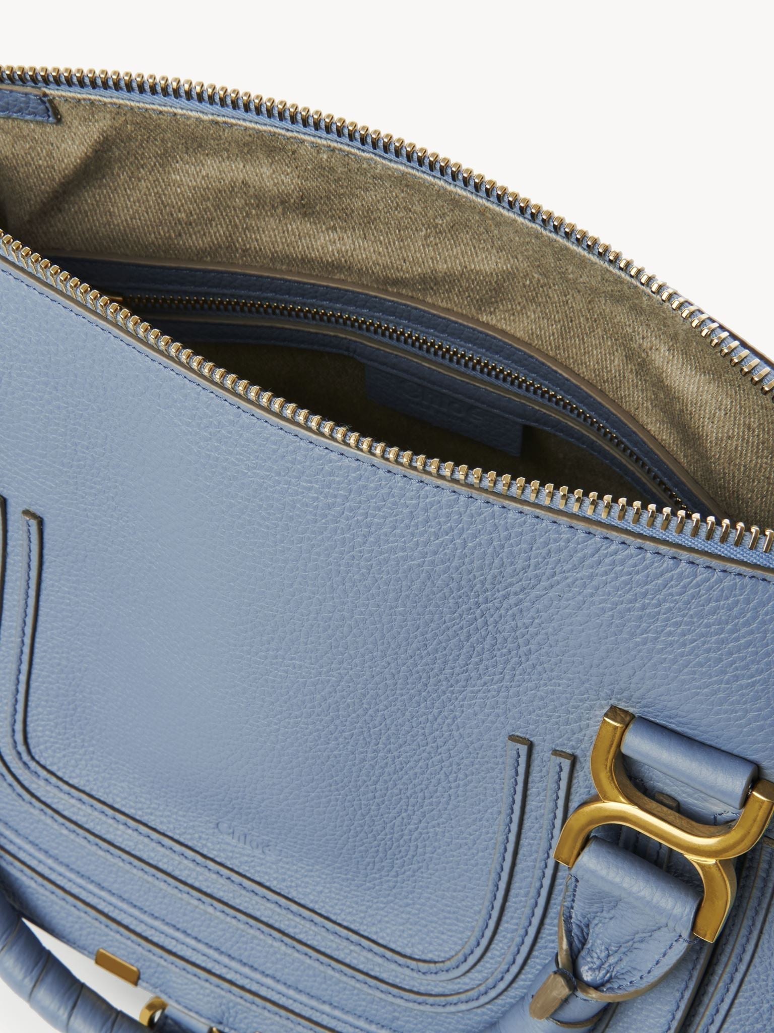 Sac double porté Marcie en cuir - Shady Cobalt