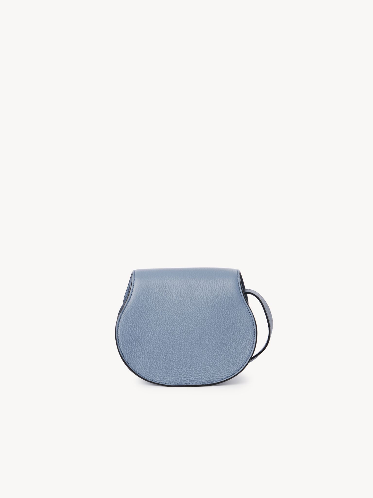 Petit sac porté épaule Marcie en cuir - Shady Cobalt