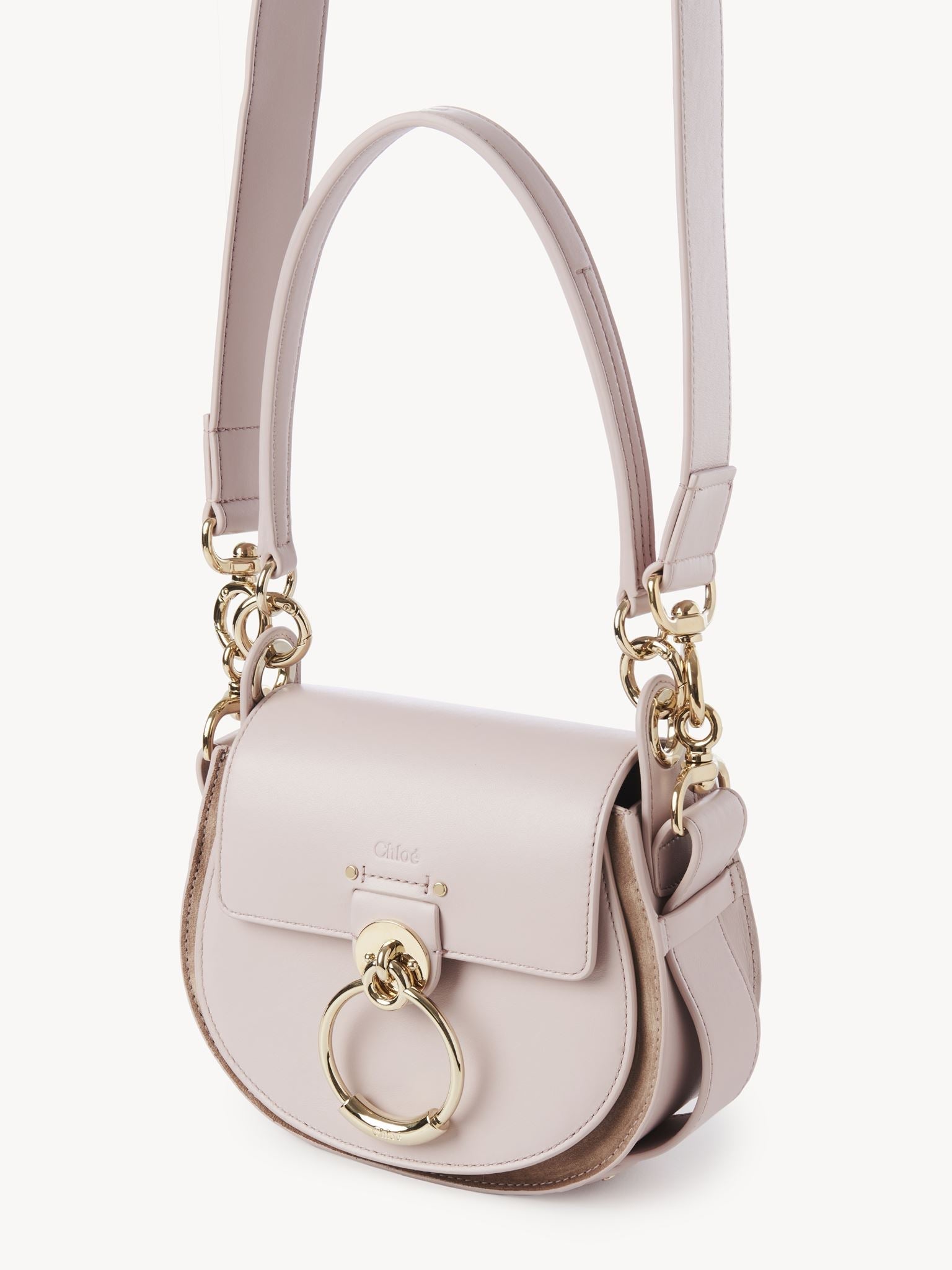 Petit sac Tess à bandoulières en cuir - Misty Lavender