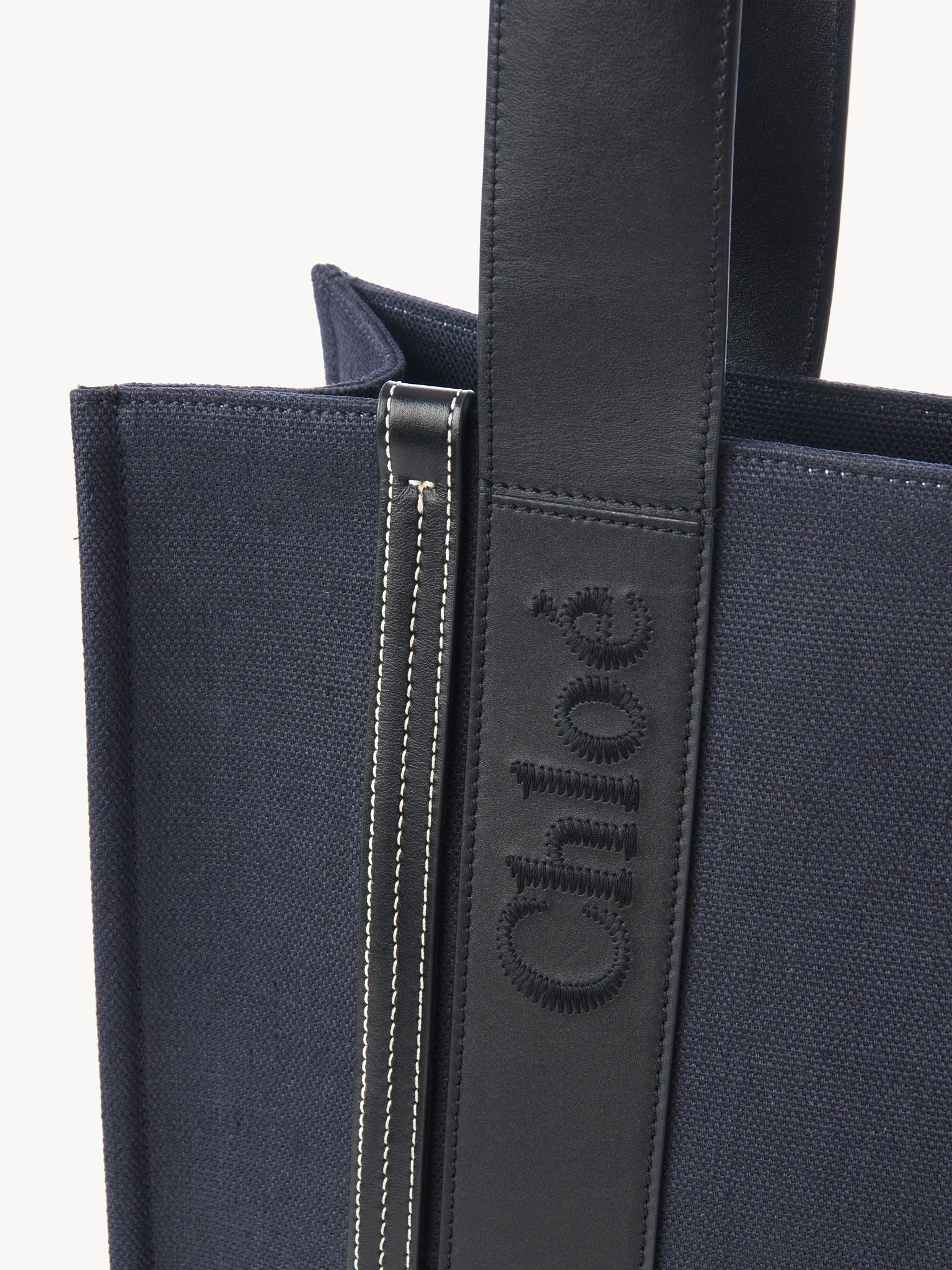 Sac cabas Woody en lin - Deep Denim