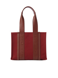 Sac cabas Woody en lin - Dark Red
