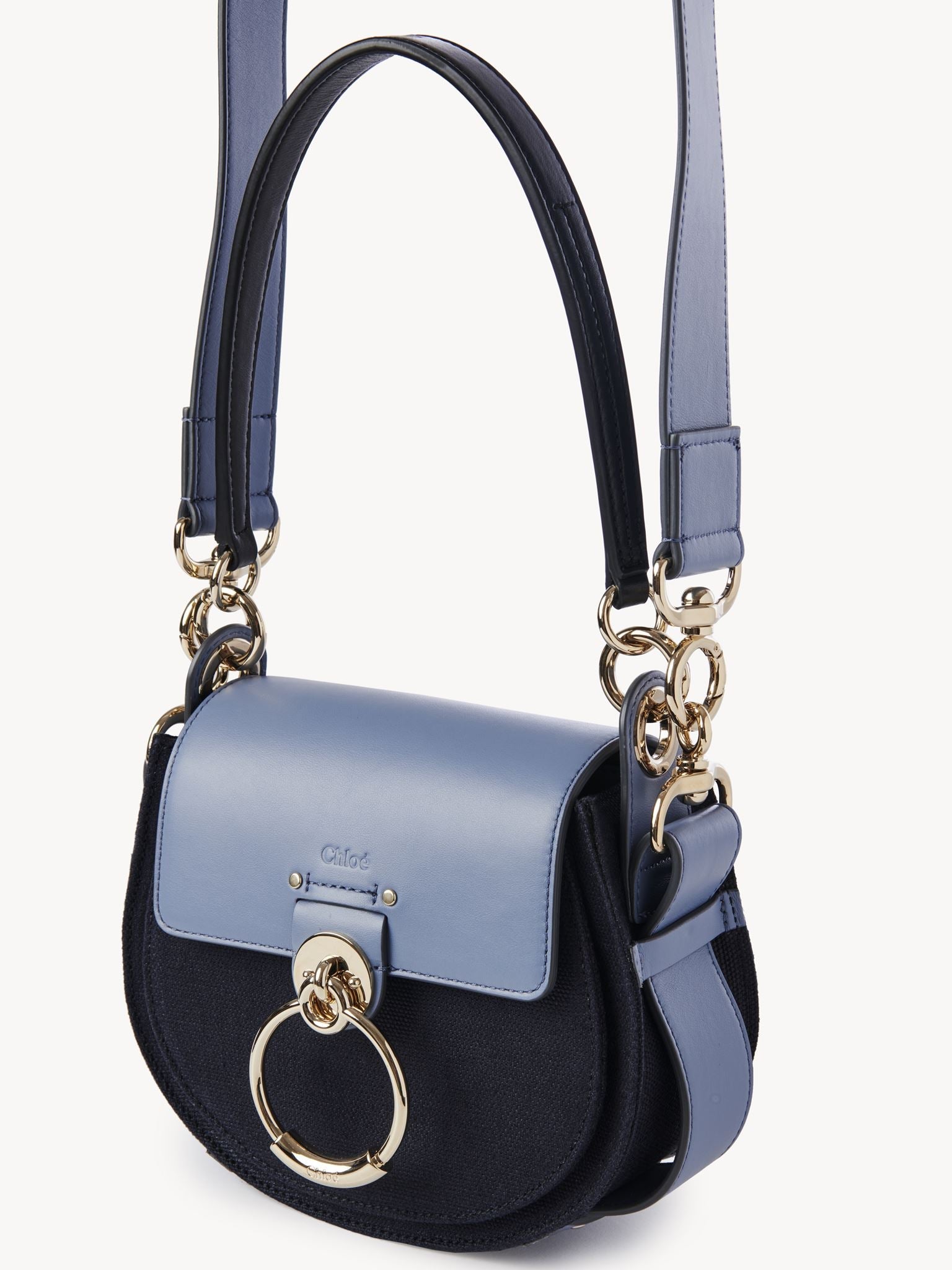 Petit sac Tess en cuir - Multicolor Bleu
