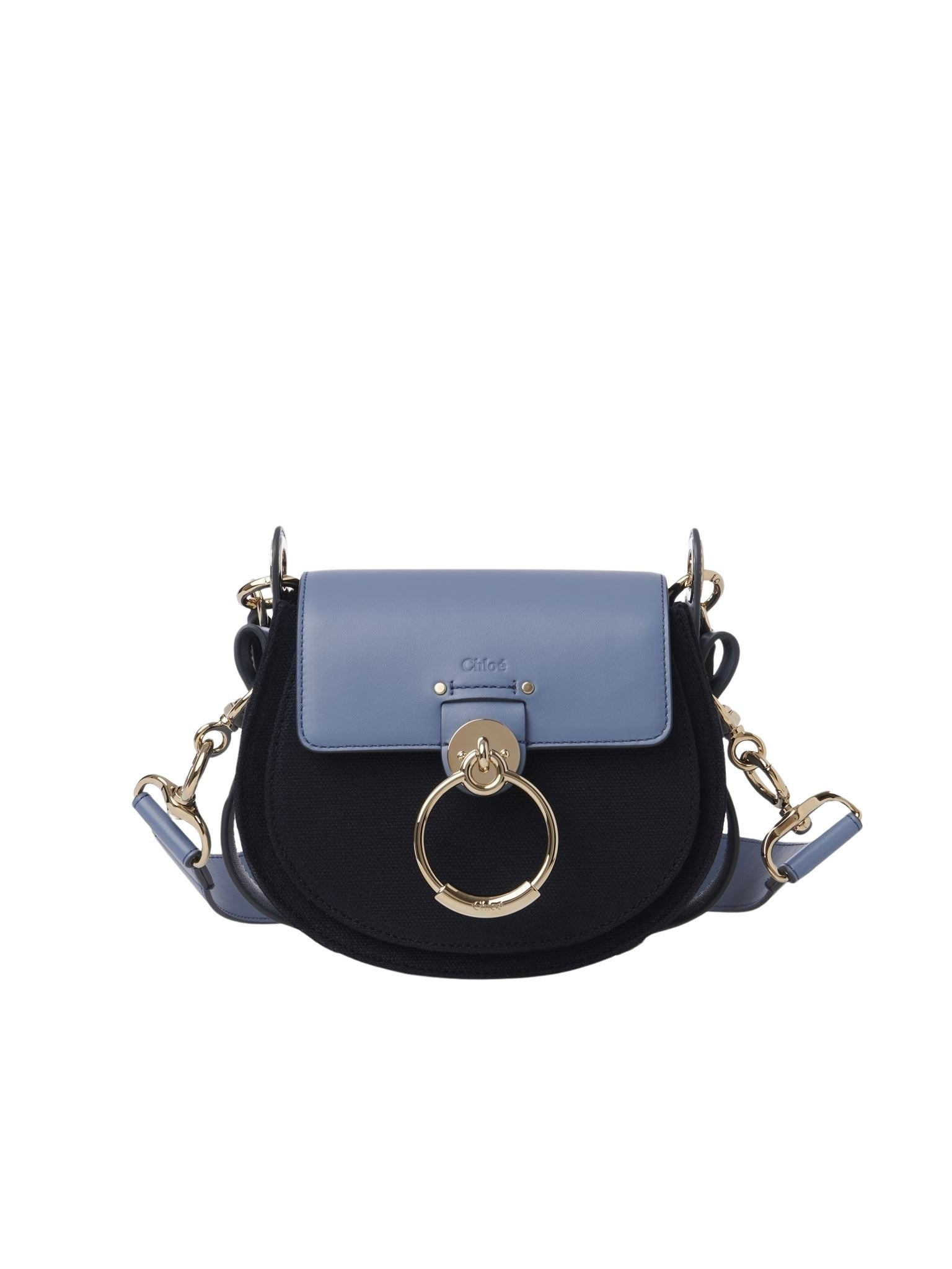 Petit sac Tess en cuir - Multicolor Bleu