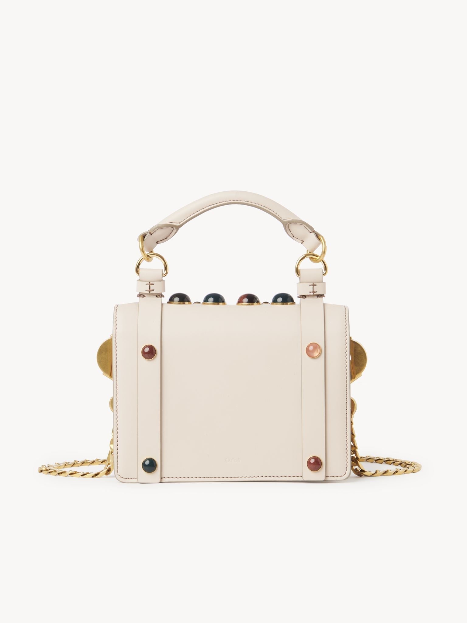 Sac à rabat Ora en cuir - Nude