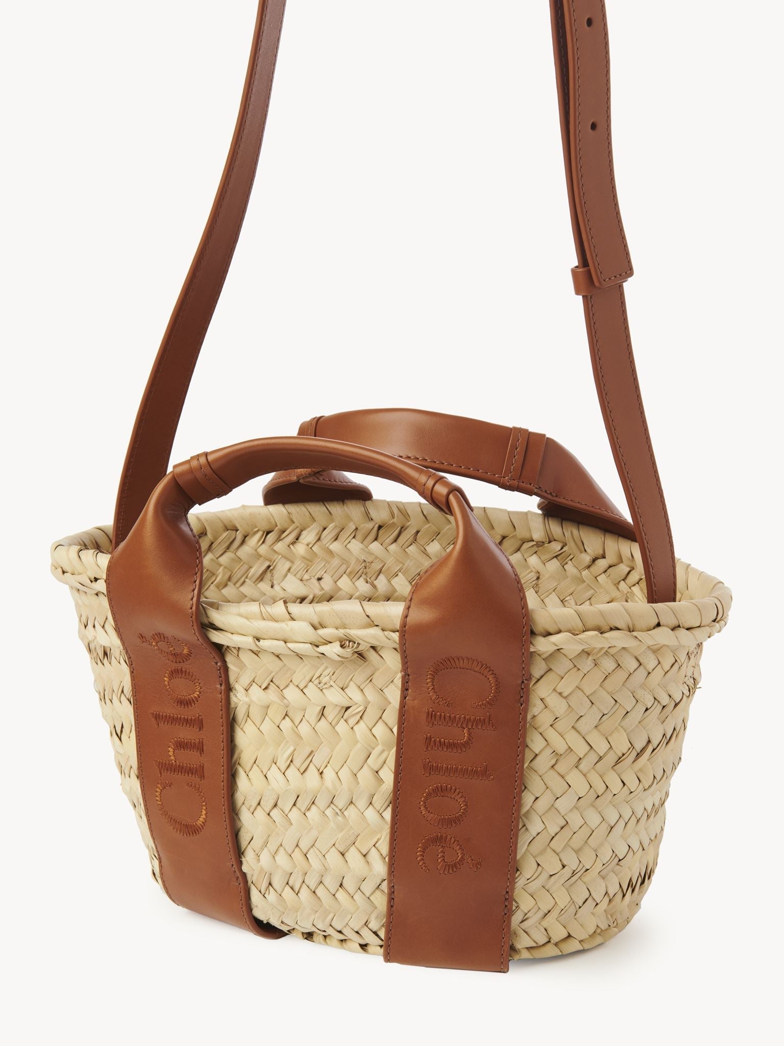 Petit sac panier Chloé Sense - Caramel