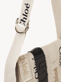 Sac porté épaule Woody en lin - Sand