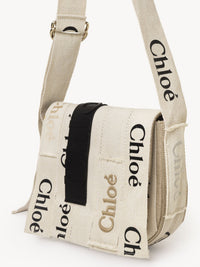 Sac porté épaule Woody en lin - Sand