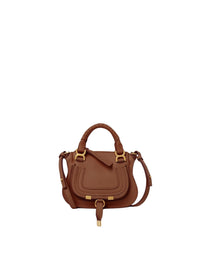 Mini sac Marcie double porté en cuir - Tan