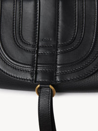 Pochette à bandoulière Marcie en cuir - Black
