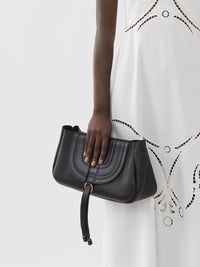 Pochette à bandoulière Marcie en cuir - Black