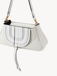 Pochette à bandoulière Marcie en cuir - White