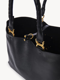 Sac cabas Marcie en cuir - Black