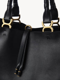 Sac cabas Marcie en cuir - Black