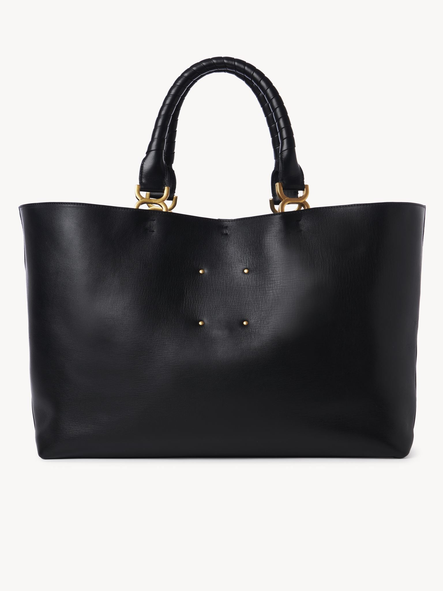 Sac cabas Marcie en cuir - Black