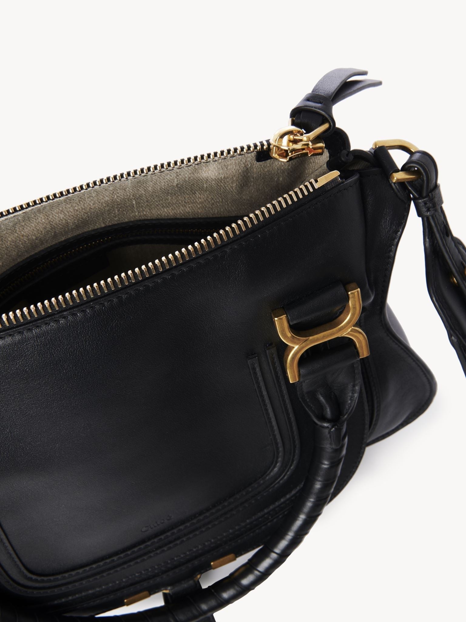 Sac double porté Marcie en cuir - Black & Stars