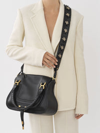 Sac double porté Marcie en cuir - Black & Stars