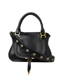 Sac double porté Marcie en cuir - Black & Stars