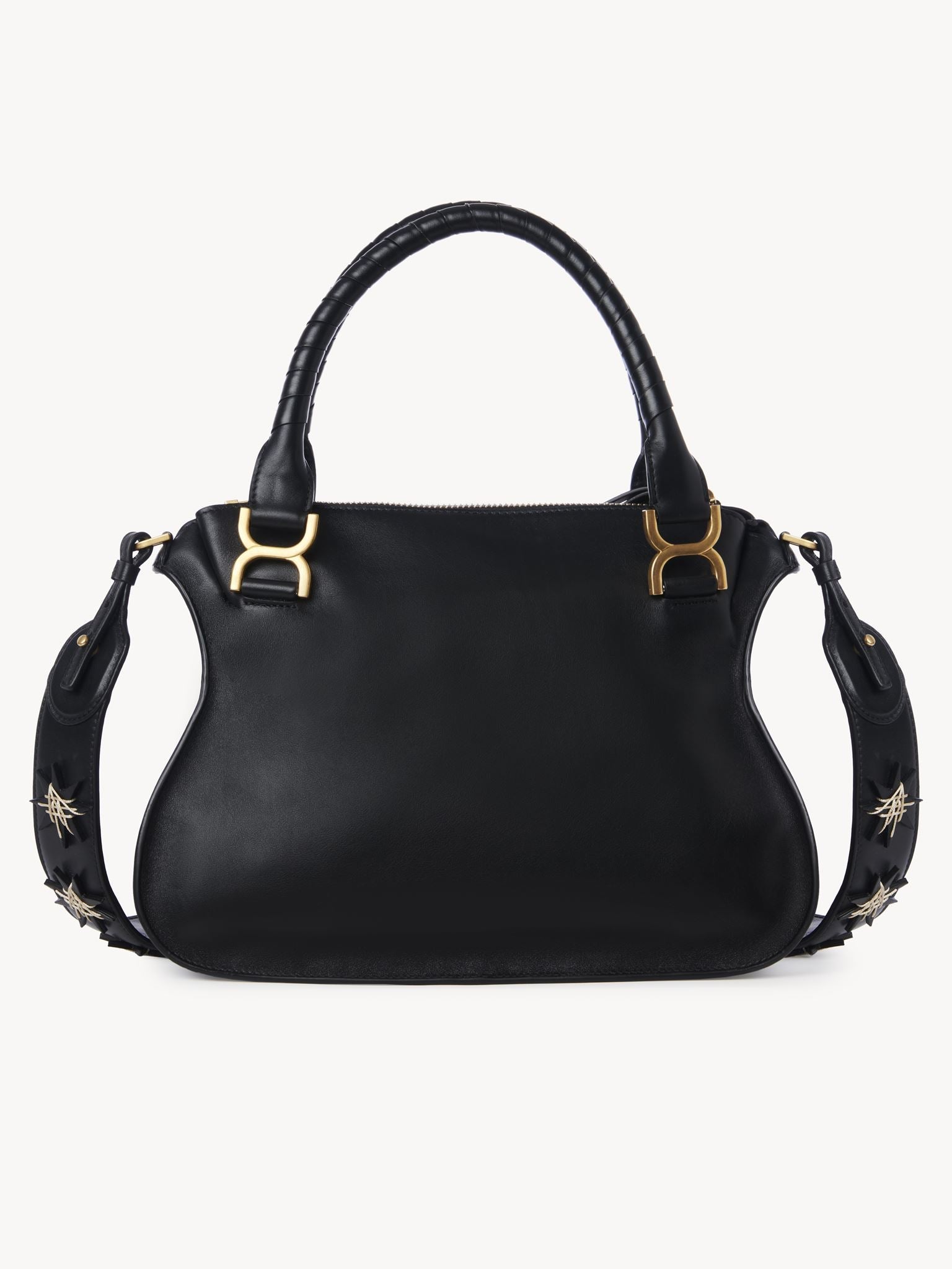Sac double porté Marcie en cuir - Black & Stars