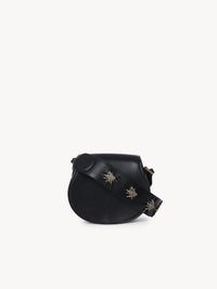 Petit sac porté épaule Marcie en cuir - Black & Stars