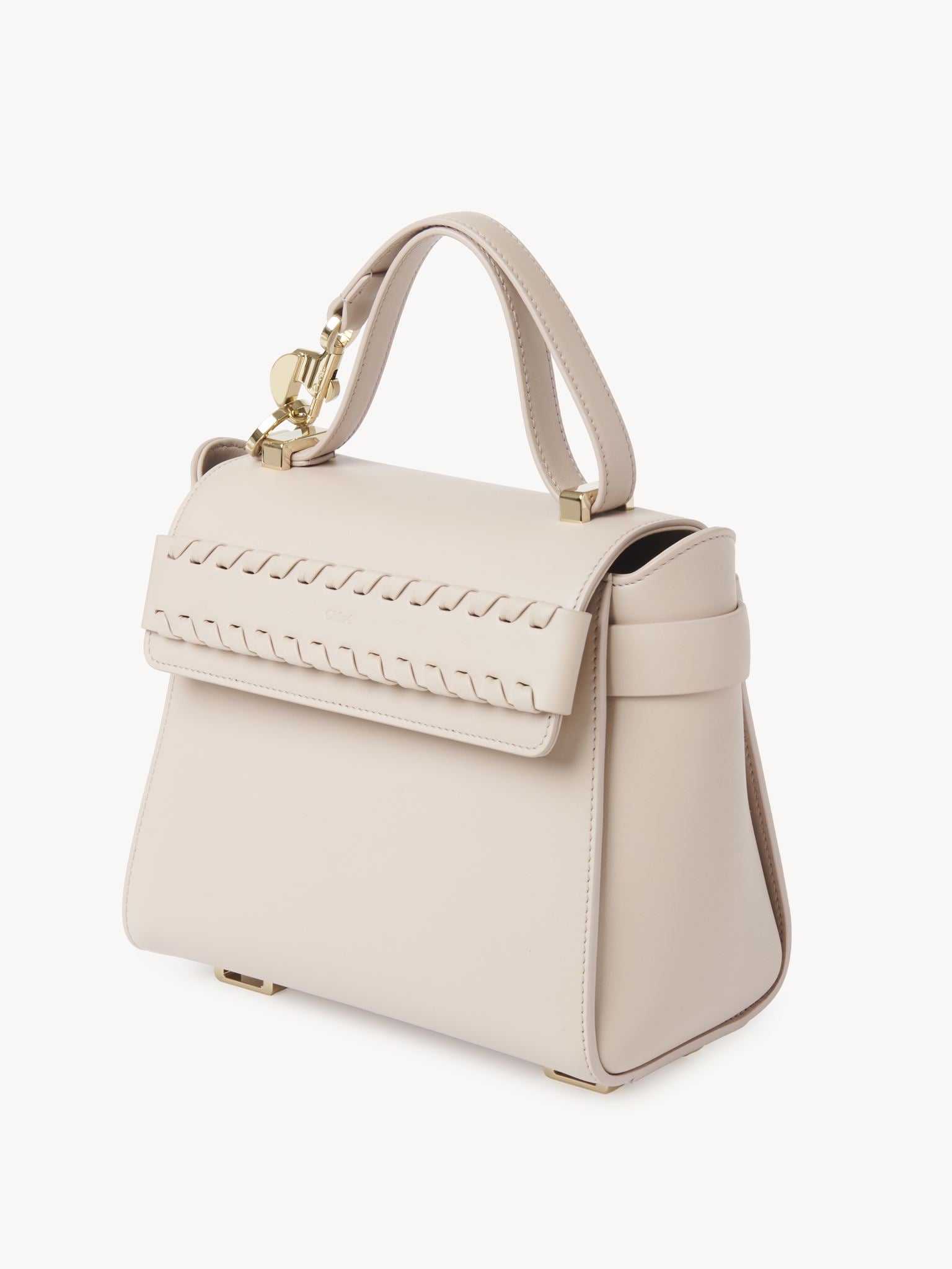 Sac à main Nacha en cuir - Nude
