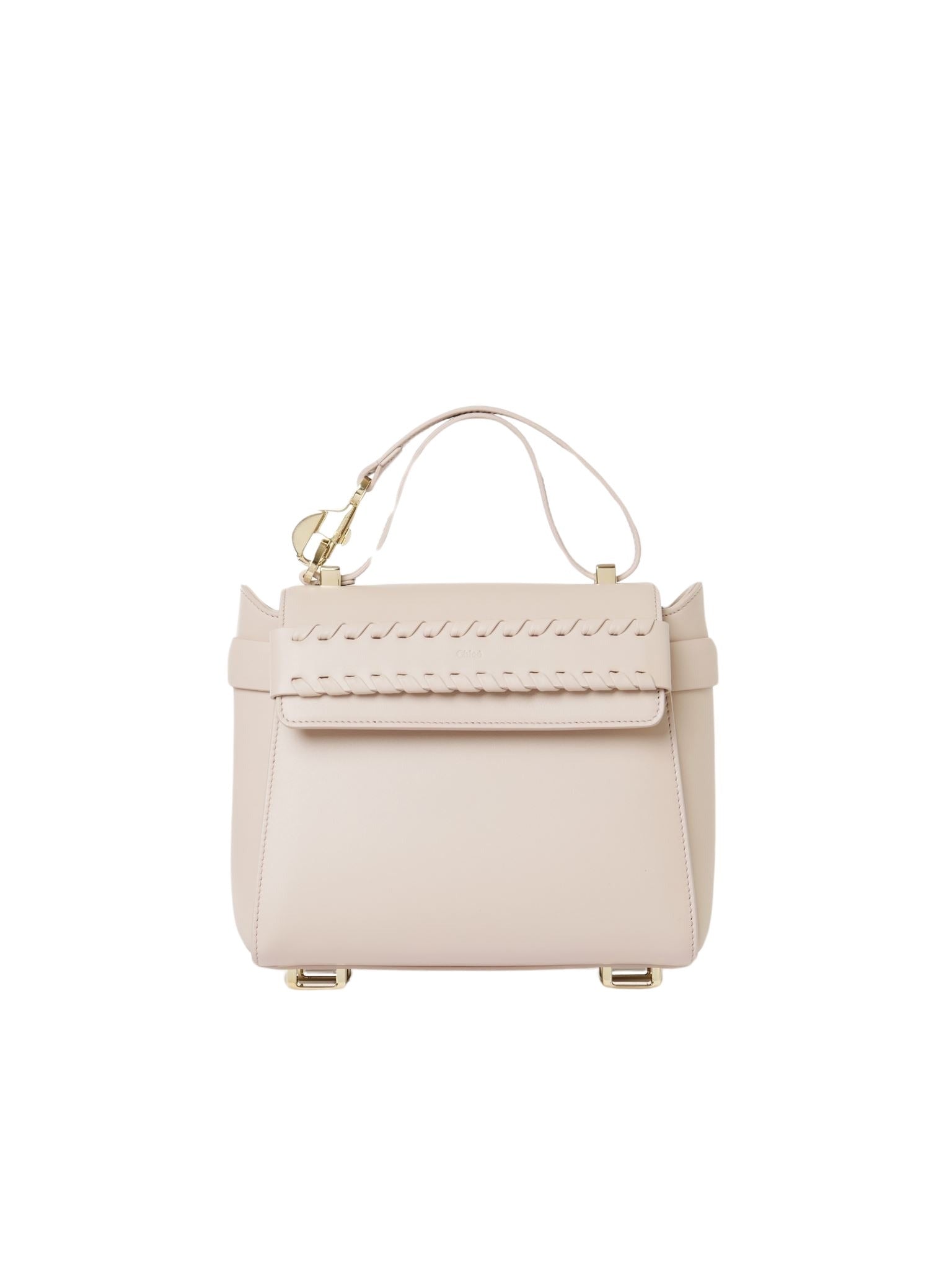 Sac à main Nacha en cuir - Nude