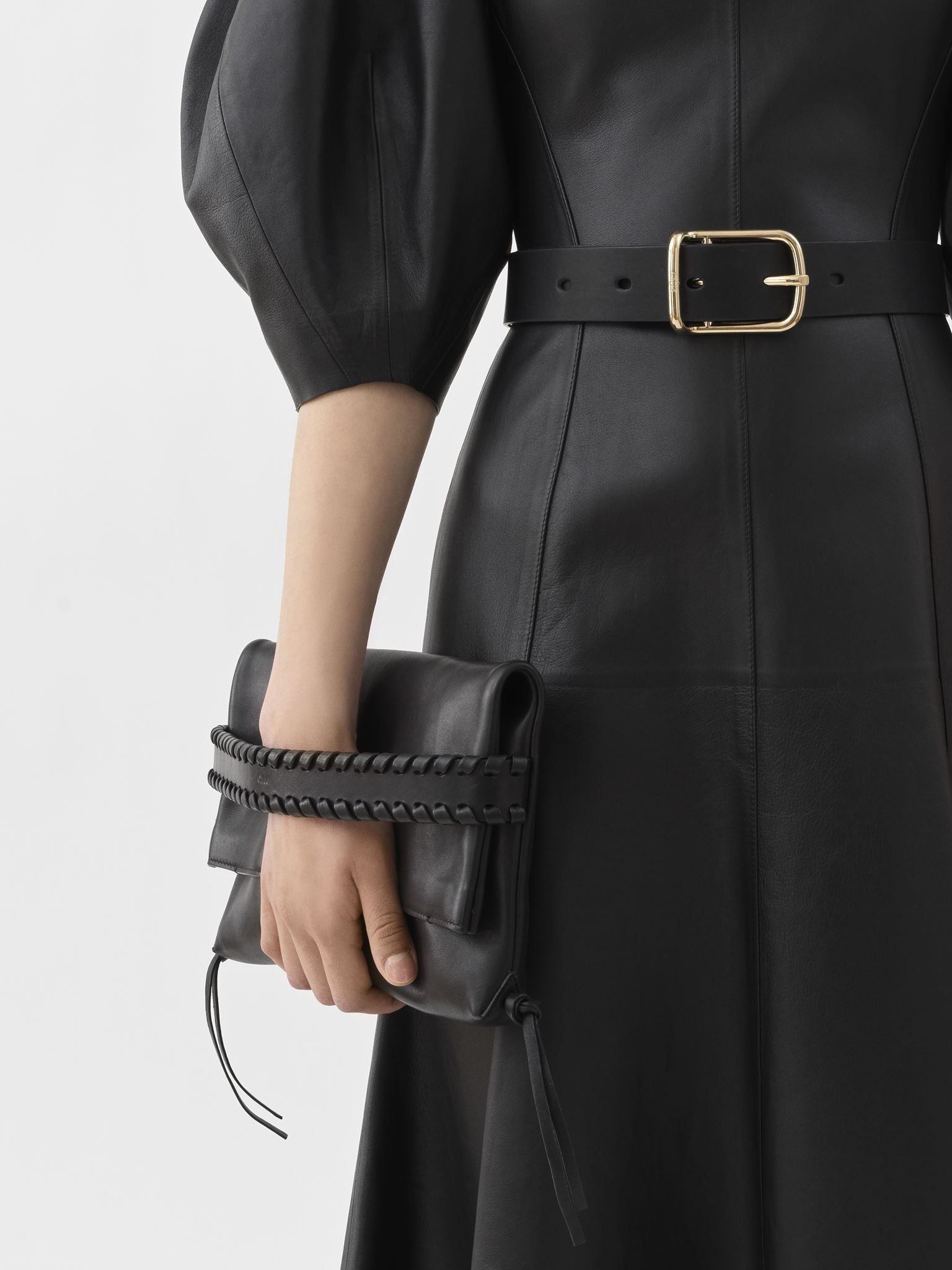 Pochette Mony en cuir - Black