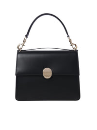 Sac moyen à rabat Penelope en cuir - Black