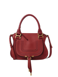 Petit sac double porté Marcie en cuir - Reddish Pink