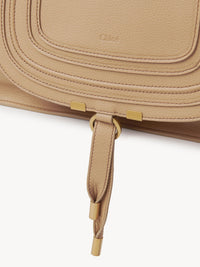 Sac double porté Marcie en cuir - Milky Brown